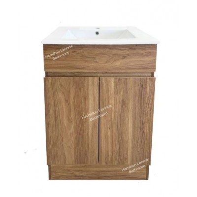 Vanity - R600FS - Free Standing 600mm - Wood Grain